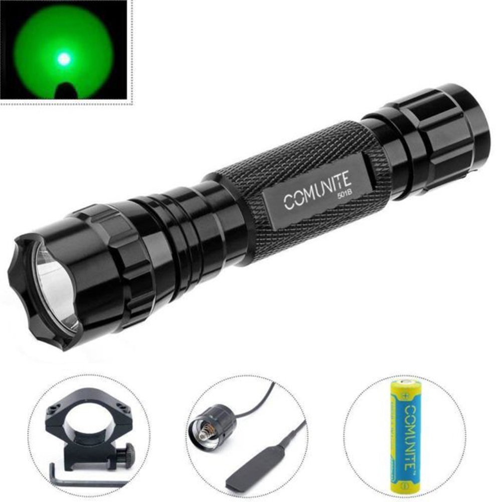 The Comunite Portable 501B Green Flashlight Hunting Light